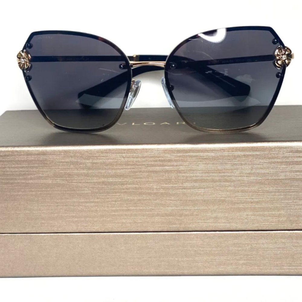 GOLD GREY BVLGARI SUNGLASSES